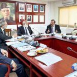 Federal Minister for Parliamentary Affairs, Dr. Tariq Fazal Chaudhary attends the 190th Syndicate Meeting at Quaid e Azam University