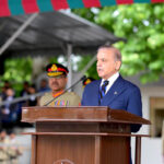 Prime Minister Muhammad Shehbaz Sharif addressing the passing out ceremony of 151st Long Course at PMA Kakul