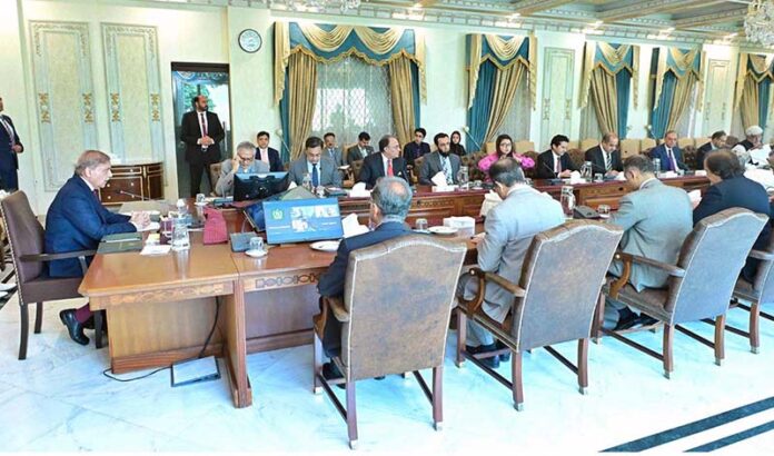 Prime Minister Muhammad Shehbaz Sharif chairs a meeting of the Economic Advisory Council