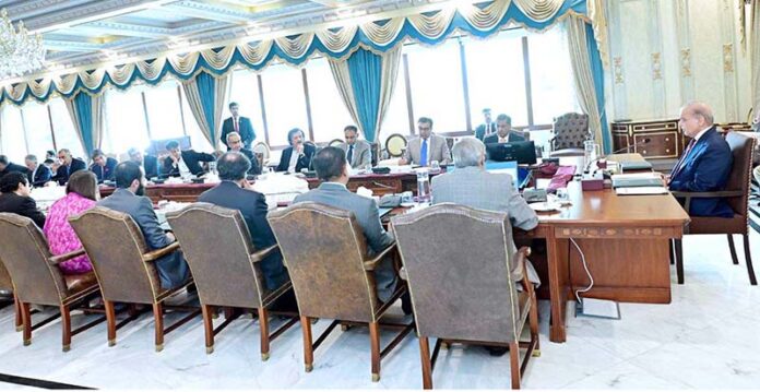 Prime Minister Muhammad Shehbaz Sharif chairs a meeting of the Economic Advisory Council