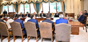 A delegation of Azerbaijan led by H.E Mikayil Jabbarov, Azerbaijan's Minister for Economy calls on Prime Minister Muhammad Shehbaz Sharif.