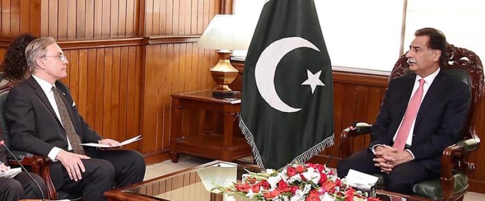 EU Parliamentary delegation led by Mr. Serban Dimitrie Sturdza (ECR Romania) Chair of the Delegation for Relations with Countries of South Asia called on Speaker National Assembly Sardar Ayaz Sadiq at Parliament House