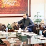 Federal Minister for Overseas Pakistanis and Human Resource Development Chaudhry Salik Hussain met with Ambassador of Pakistan to South Africa Malik Muhammad Farooq in federal capital