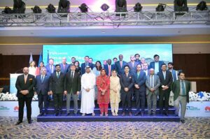 Federal Minister for Information Technology & Telecommunication, Shaza Fatima Khawaja, at the launch of Swabi Smart Village.