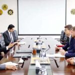 A delegation from Danish Company FLSmidth calls on Petroleum Minister Ali Pervaiz Malik