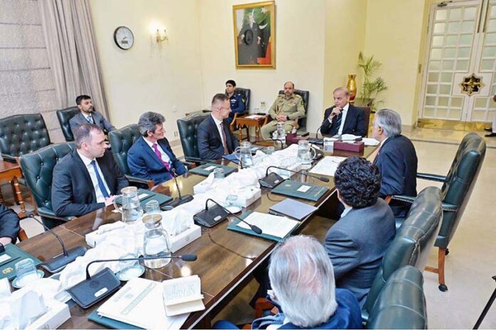 The Foreign Minister of Hungary, Mr. Péter Szijjártó calls on Prime Minister Muhammad Shehbaz Sharif