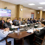 Federal Minister for Planning, Development and Special Initiatives, Prof. Ahsan Iqbal, chairing a high-level review meeting of the Prime Minister's Committee on the Operationalization of Gwadar Port