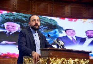 Federal Minister for Overseas Pakistanis and Human Resource Development, Chaudhry Salik Hussain addressing the First Annual Overseas Pakistanis Convention 2025
