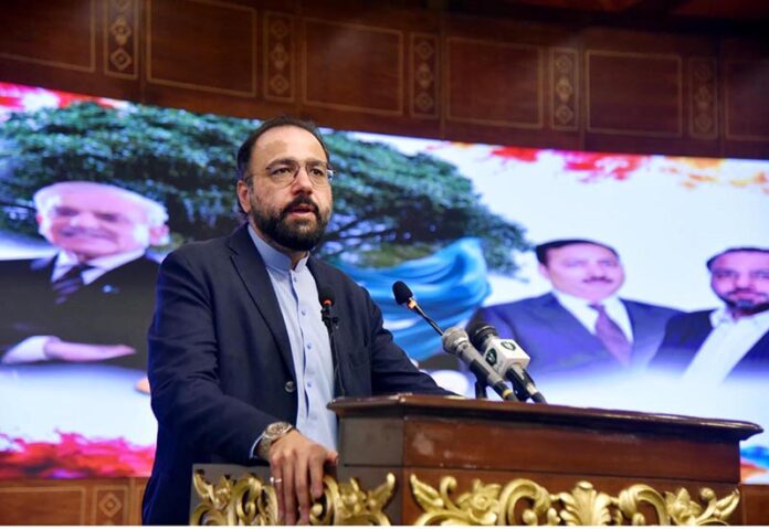 Federal Minister for Overseas Pakistanis and Human Resource Development, Chaudhry Salik Hussain addressing the First Annual Overseas Pakistanis Convention 2025