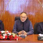 Federal Minister for Planning, Development and Special Initiatives, Ahsan Iqbal chairing an introductory meeting with new Planning Commission members, consultants, and Young Development Fellows