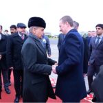 Prime Minister Muhammad Shehbaz Sharif is being seen off by Prime Minister of Belarus H.E. Alexander Turchin at Minsk's International Airport