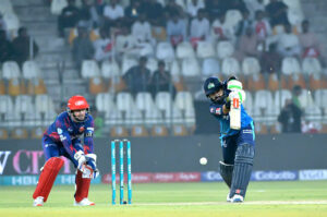 Islamabad United bowler Jason Holder delivers a ball during the PSL-X T20 cricket match between Multan Sultans and Islamabad United at the Multan Cricket Stadium