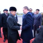 Prime Minister Muhammad Shehbaz Sharif is being seen off by Prime Minister of Belarus H.E. Alexander Turchin at Minsk's International Airport