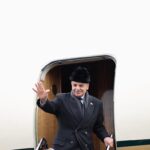 Prime Minister Muhammad Shehbaz Sharif is being seen off by Prime Minister of Belarus H.E. Alexander Turchin at Minsk's International Airport