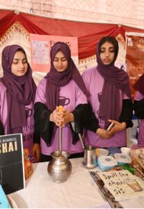Vice Chancellor University of Sargodha Professor Dr. Qaiser Abbas visiting different stalls after inaugurating Second Annual CEO Forum Future Graduate Skills for Job Market organized by Malik Feroz Khan Noon Business school University of Sargodha