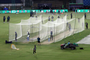 Multan Sultans busy in Net practice session ahead of HBL PSL X 2025 at National Bank Stadium