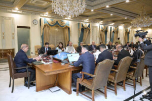 Prime Minister Muhammad Shehbaz Sharif chairs a meeting on the matters related to Ministry of Information Technology and Telecommunications.