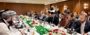 Federal Minister for Commerce Jam Kamal Khan meets Afghan Minister of Industry and Commerce Nooruddin Azizi .Discussions held on bilateral trade, transit issues, and border cooperation