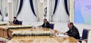 Federal Minister for Planning, Development and Special Initiatives, Ahsan Iqbal meeting with the President of Turkmenistan, H.E. Serdar Berdimuhamedov