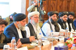 DPM/FM Dar, Acting Afghan DPM Hanafi discuss peace, security issues 
