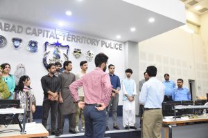 QAU criminology students visit Safe City Islamabad