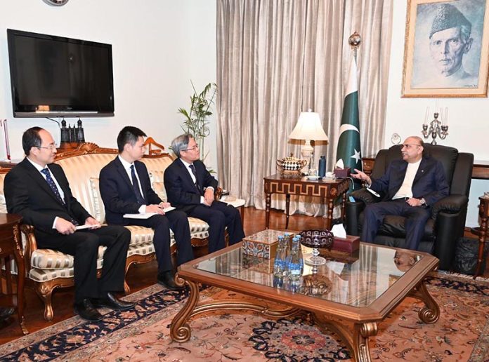 China's Ambassador in Pakistan, Mr Jiang Zaidong, called on President Asif Ali Zardari, at Aiwan-e-Sadr
