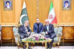 Iranian Interior Minister Eskandar Momeni seeing off Prime Minister Muhammad Shehbaz Sharif at Mehrabad Airport. Prime Minister Muhammad Shehbaz Sharif departs from Tehran for his official visit of Azerbaijan