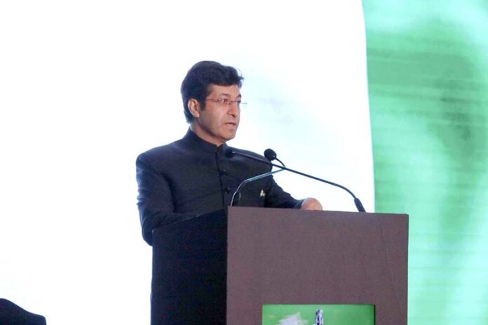 H.E. Hussain Muhammad, Consul General of Pakistan in Dubai speaks on the occasion of Pakistan Day Reception