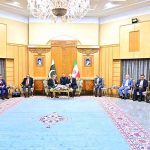 Iranian Interior Minister Eskandar Momeni seeing off Prime Minister Muhammad Shehbaz Sharif at Mehrabad Airport. Prime Minister Muhammad Shehbaz Sharif departs from Tehran for his official visit of Azerbaijan