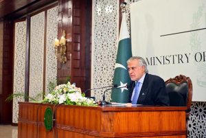 Deputy Prime Minister and Foreign Minister, Senator Muhammad Ishaq Dar, briefed the Islamabad-based Ambassadors on the Indian strikes in Pakistan and Azad Jammu and Kashmir, at MoFA