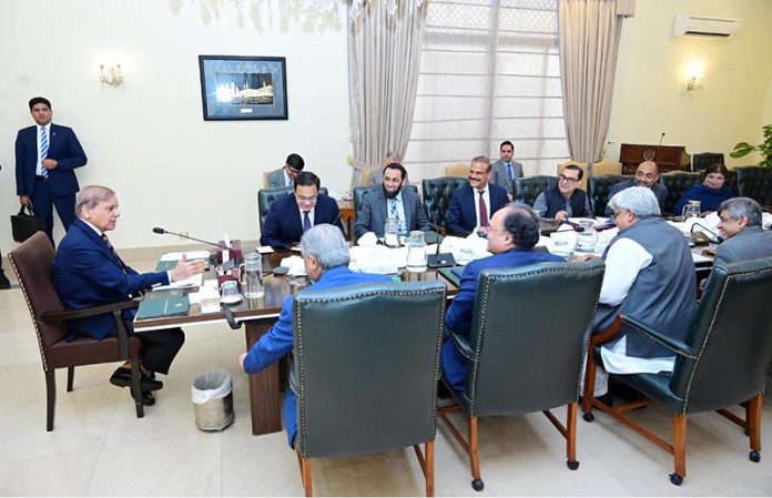 Prime Minister Muhammad Shehbaz Sharif chairs a meeting regarding FBR