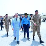 Prime Minister Muhammad Shehbaz Sharif reaches Karachi on an official visit