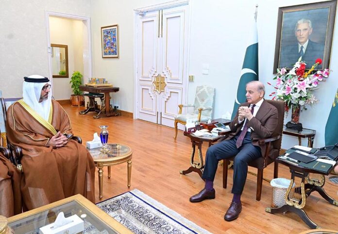 Ambassador of UAE to Pakistan H.E. Hamad Obaid Ibrahim Salem Al-Zaabi called on Prime Minister Muhammad Shehbaz Sharif