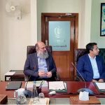 Federal Commerce Minister Jam Kamal Khan reviews employment development plan for Balochistan's border districts during a briefing by Chief Development Officer Asiya Perveen in federal capital