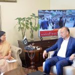 Ambassador of Nepal H.E Ms. Rita Dhital called on the Federal Minister for Climate Change and Environmental Coordination Dr. Musadik Malik in federal capital