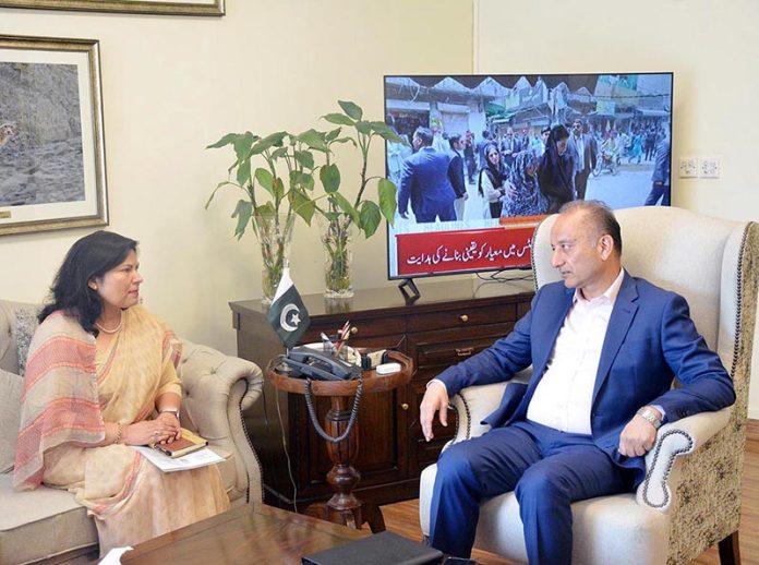 Ambassador of Nepal H.E Ms. Rita Dhital called on the Federal Minister for Climate Change and Environmental Coordination Dr. Musadik Malik in federal capital