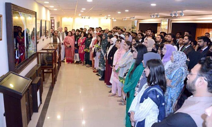 Members of the 18th Youth Parliament Pakistan in collaboration with Pakistan Institute of Legislative Development And Transparency-PILDAT visiting Senate Museum at Parliament House