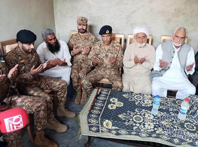 State Minister for National Food Security and Research Malik Rashid Ahmed Khan visits Nankana to offer condolences to the martyr's family