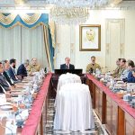 Prime Minister Muhammad Shehbaz Sharif chairs a meeting of National Security Committee