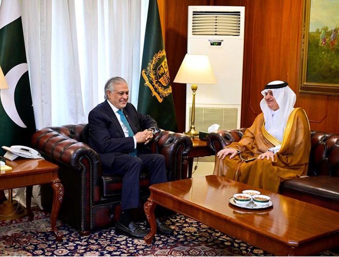 Saudi Ambassador to Pakistan, Nawaf bin Saeed Al-Malkiy, called on the Deputy Prime Minister and Foreign Minister Senator Mohammad Ishaq Dar, at MoFA