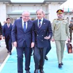 Prime Minister Muhammad Shehbaz Sharif see-off by Minister of National Defense of Turkiye Yaşar Guler at Istanbul Airport