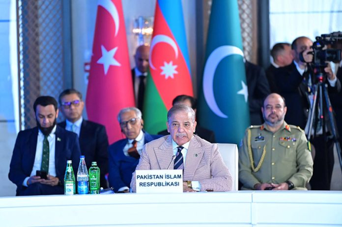 Prime Minister Muhammad Shehbaz Sharif addresses Pakistan -Turkiye- Azerbaijan Trilateral meeting