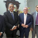 Ambassador Rizwan Saeed Sheikh receives California Senator Bob Archuleta at Pakistan House Los Angeles. The two sides expressed satisfaction at the current state of relations and discussed ways to further enhance bilateral cooperation