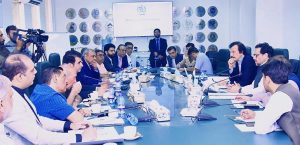 Prime Minister’s Special Assistant Haroon Akhtar Khan meeting with Pakistan Vanaspati Manufacturers Association to discuss ghee industry challenges
