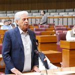 Federal Minister for National Food Security and Research, Rana Tanveer Hussain, addressing the National Assembly on India’s hostile actions and Pakistan’s unwavering stance