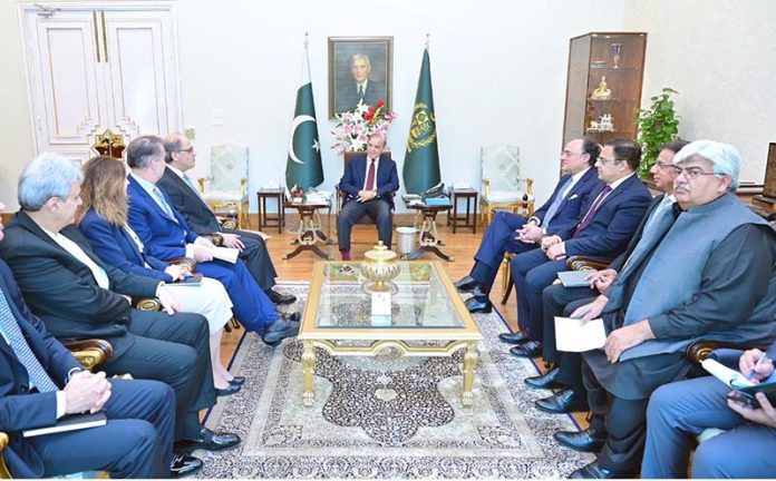 A delegation of IMF led by Jihad Azour calls on Prime Minister Muhammad Shehbaz Sharif