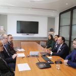 Finance Minister Muhammad Aurangzeb meeting with senior representatives of British American Tobacco (BAT) in London to discuss illicit trade, excise duty reforms, and the formalization of Pakistan's tobacco sector