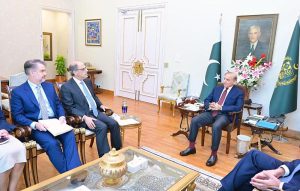 A delegation of IMF led by Jihad Azour calls on Prime Minister Muhammad Shehbaz Sharif