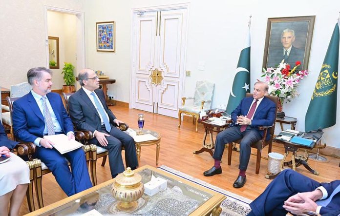 A delegation of IMF led by Jihad Azour calls on Prime Minister Muhammad Shehbaz Sharif