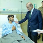 Prime Minister Muhammad Shehbaz Sharif along with Defence Minister Khawaja Muhammad Asif, Chief of the Army Staff General Syed Asim Munir and Minister for Information and Broadcasting Attaullah Tarar visited Combined Military Hospital Rawalpindi to meet the soldiers injured during M'arka-e-Haq